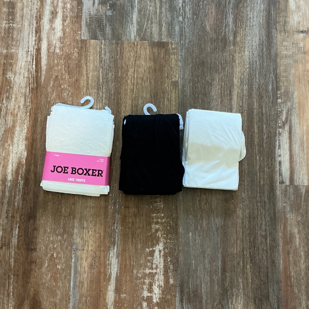 Joe Boxer White and Black Tights